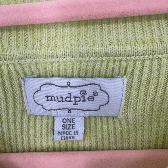 Mud Pie Womens Light Green Sweater One Size- Fits up to 2X - Picture 5 of 7